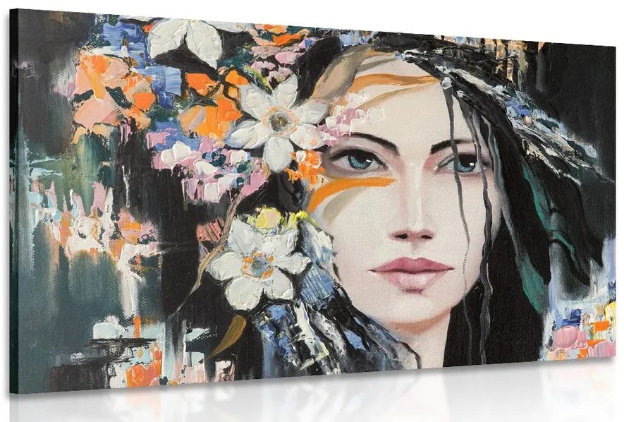 Quadro su tela – Pittura originale di una donna