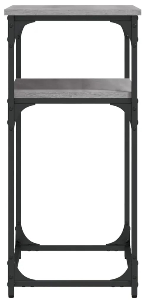 Tavolino consolle grigio sonoma 75x35,5x75 cm legno multistrato