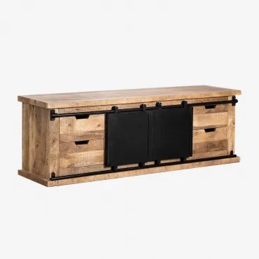 Mobile TV in legno di mango Montgomery ↔︎ 150 cm - Sklum
