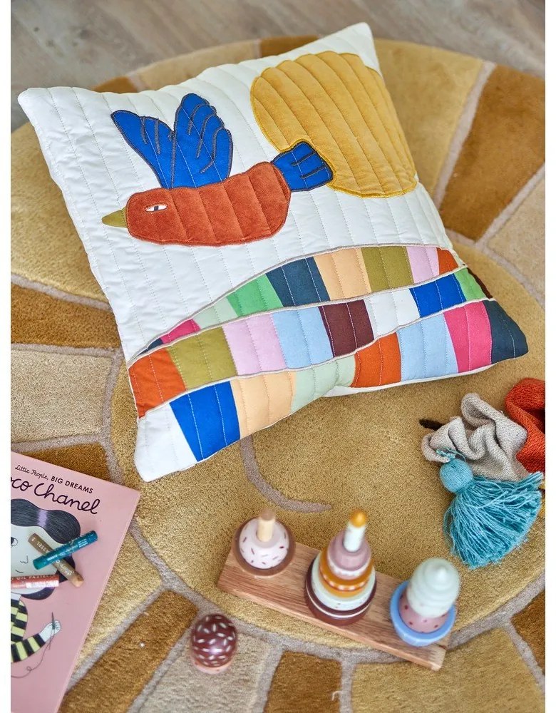 Cuscino per bambini in cotone 45x45 cm Colorine – Bloomingville Mini