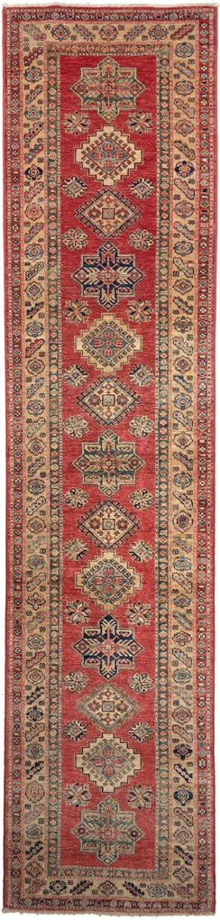 Kazak Tappeto 70 x 320 Rosso (Pakistan) Annodato A Mano