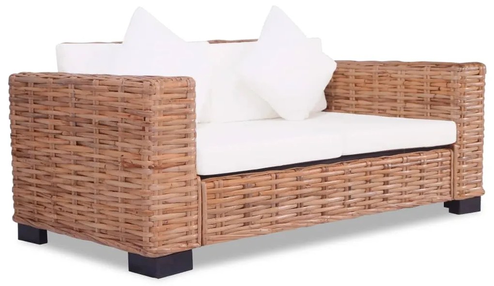 Set divani 15 pz in rattan naturale