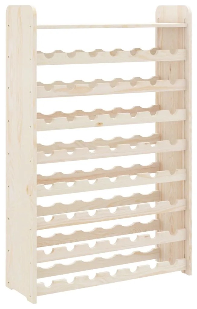 Portavini con pannello superiore 72,5x25x111,5 cm massello pino