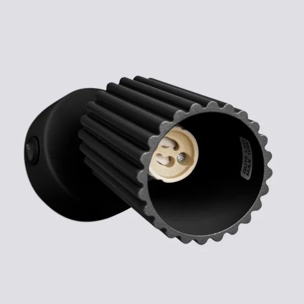 Sollux SL.1579 - Faretto da parete KARBON 1xGU10/10W/230V nero