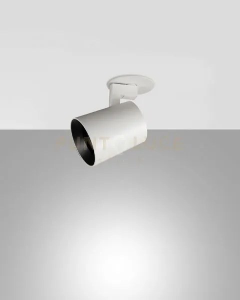 Modo incasso spot bianco 1 luce alluminio spazzolato orientabile ...