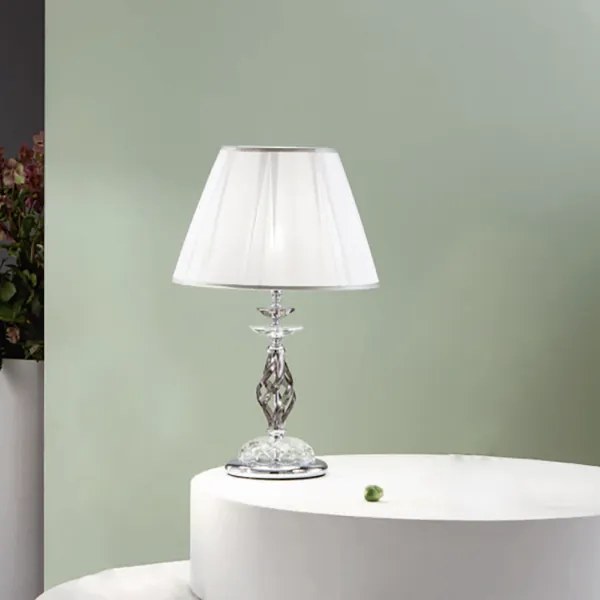 Lampada da tavolo 1306 in vetro soffiato lavorato a mano Fumč 40x65 cm