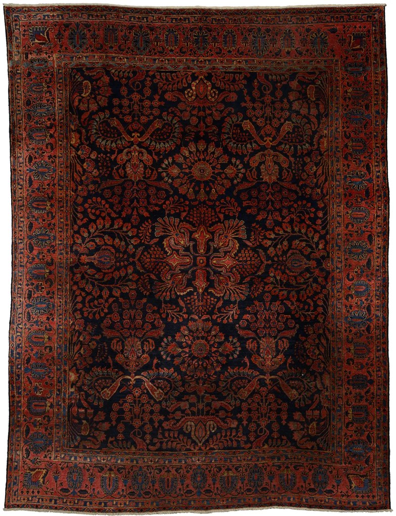 Sarouk Tappeto persiano 270x340 Rosso (Iran) Annodato A Mano