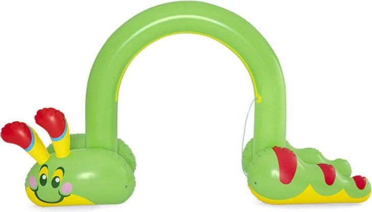 Bestway Aspersore Gonfiabile Jumbo Gusano 338x110x188 cm +2 Anni Giardino 52398