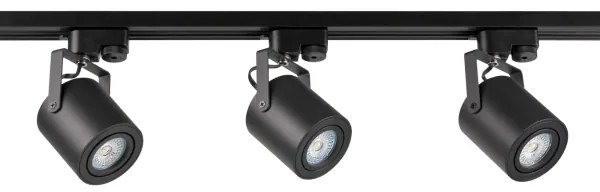 Faretto per sistema a binario MINOR 3xGU10/10W/230V + 1 m rotaia sistema