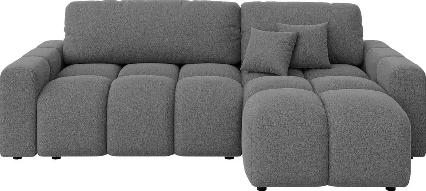 Divano angolare grigio allungabile (con composizione variabile) Luki – Ropez