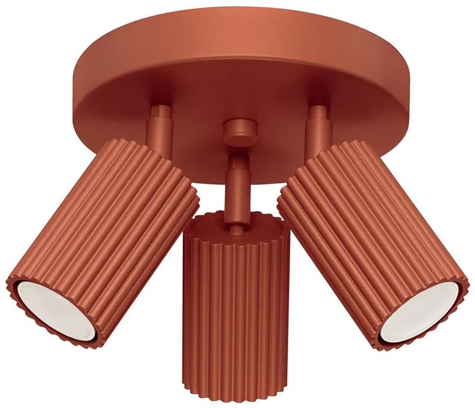 Sollux SL.1639 - Faretto KARBON 3xGU10/10W/230V rosso