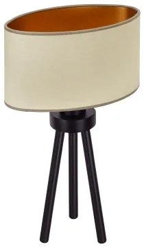 Duolla - Lampada da tavolo OVAL VEGAN 1xE27/15W/230V diametro 30 cm beige