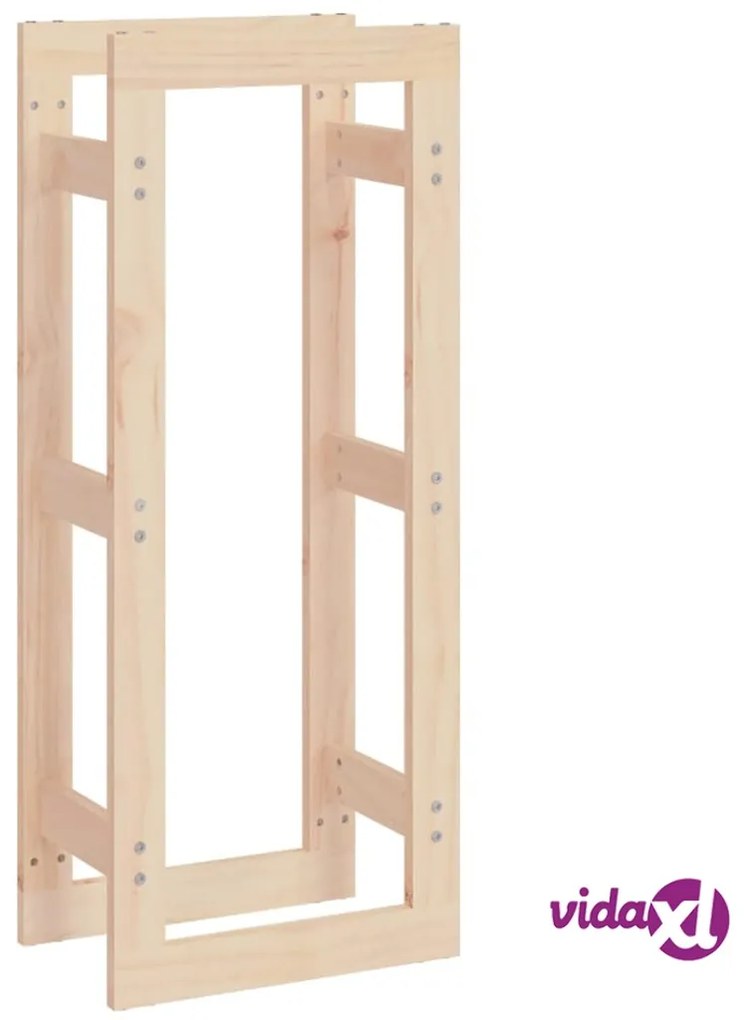vidaXL Portalegna 41x25x100 cm in Legno Massello di Pino