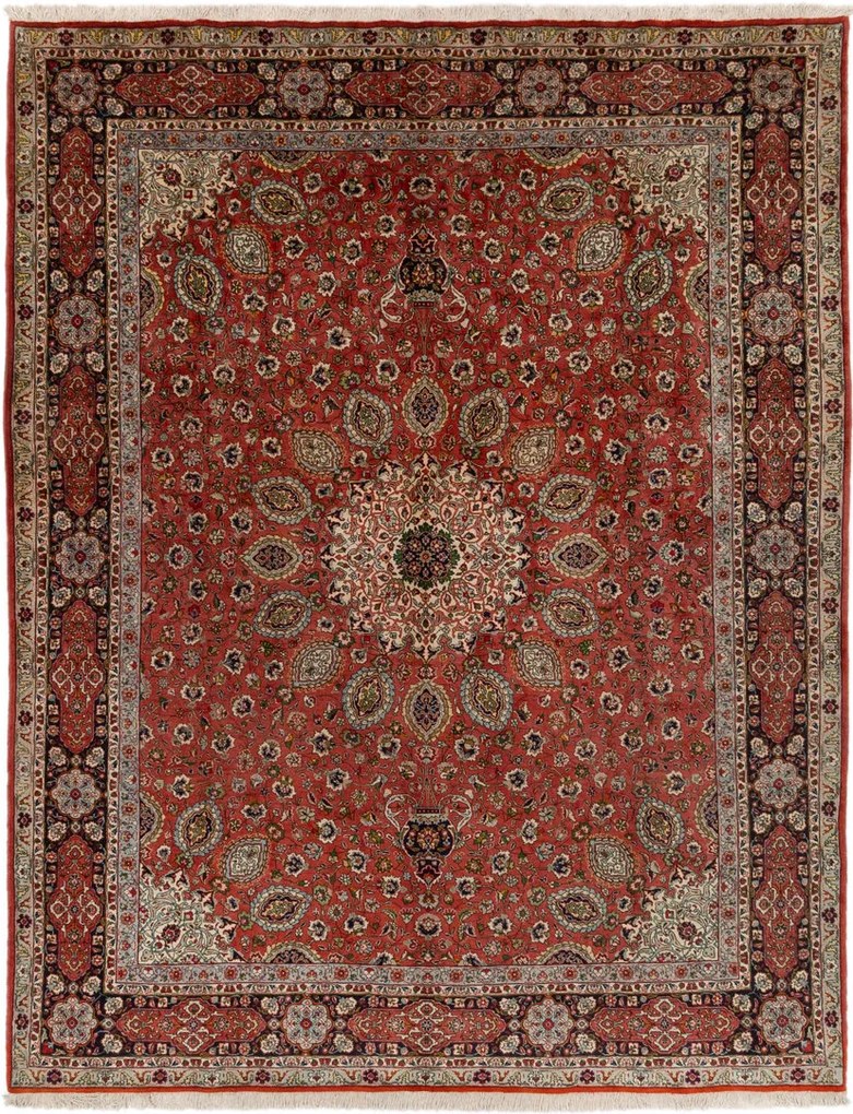 Tabriz Tappeto 310 x 400 (Iran) Annodato A Mano