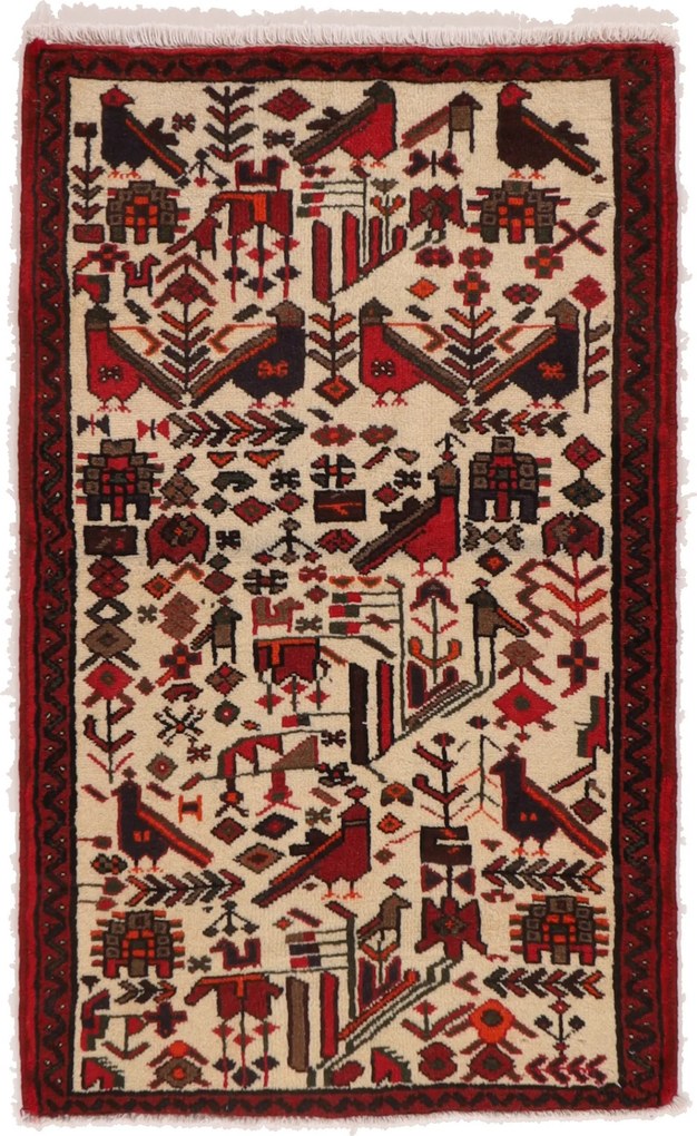 Hamedan Tappeto 80 x 130 (Iran) Annodato A Mano