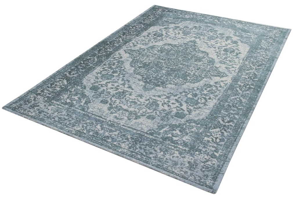 Tappeto blu chiaro Jacquard 230x160 cm Argentella