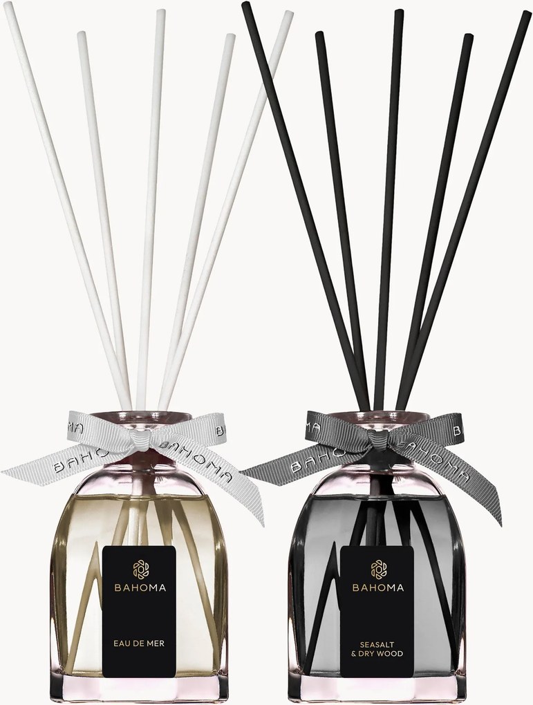 Set di 2 diffusori ottagonali in confezione regalo (Eau de Mer, Seasalt & Dry Wood)