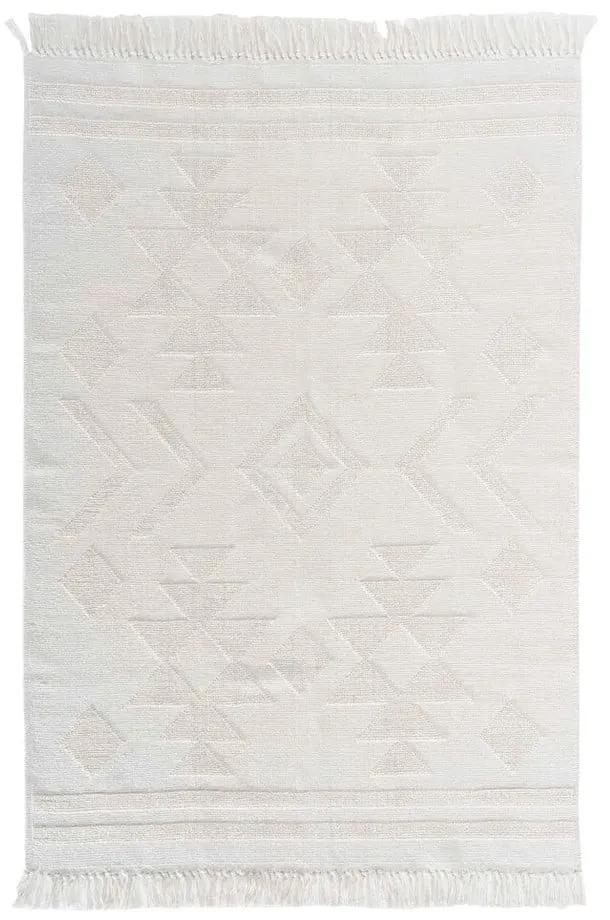 Tappeto lavabile bianco 120x170 cm Cilaos - douceur d'intérieur