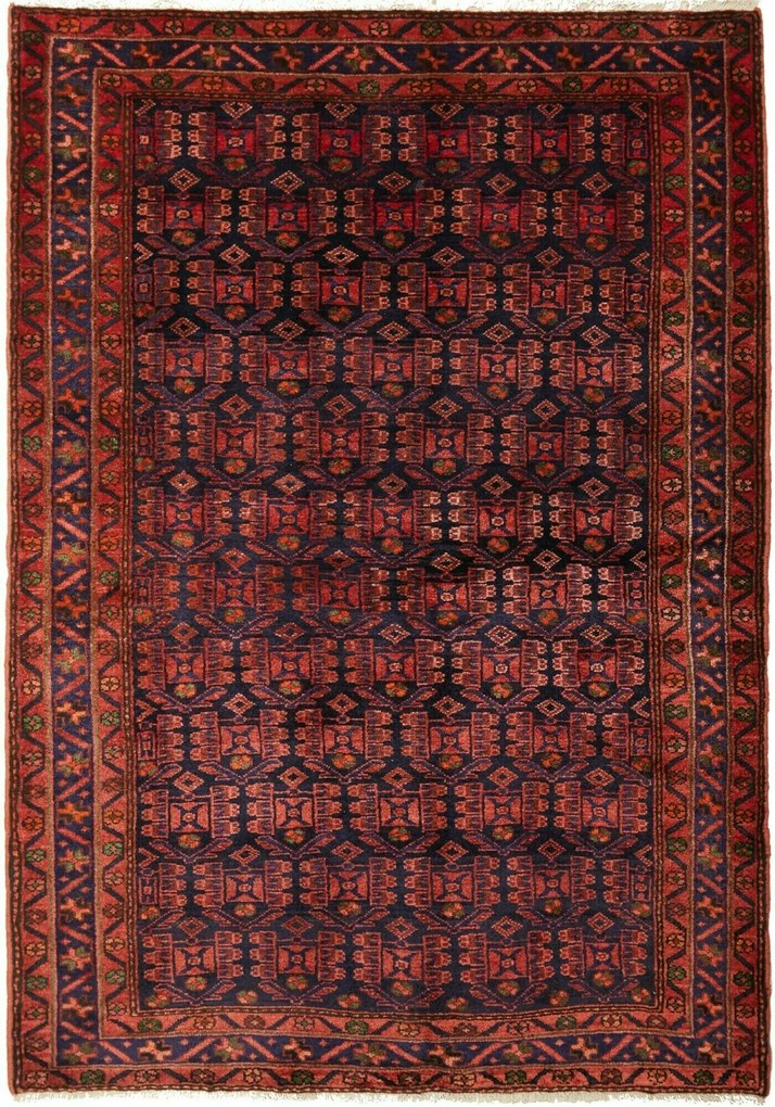 Hamedan Tappeto 140x200 (Iran) Annodato A Mano