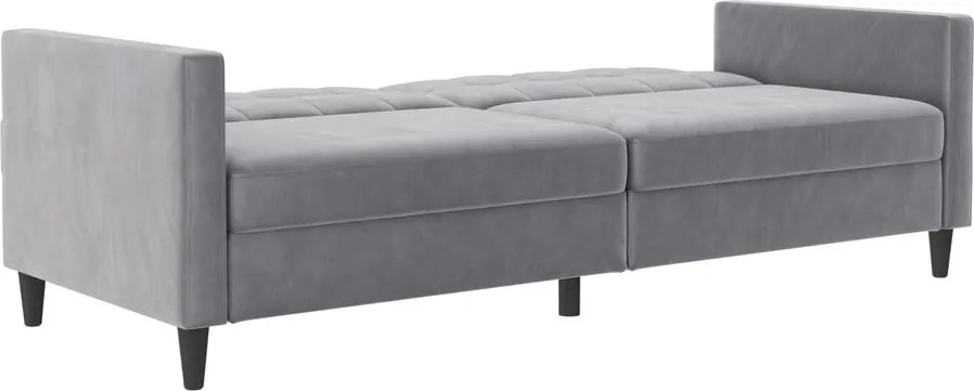 Divano grigio chiaro in velluto 203 cm Hartford - Støraa