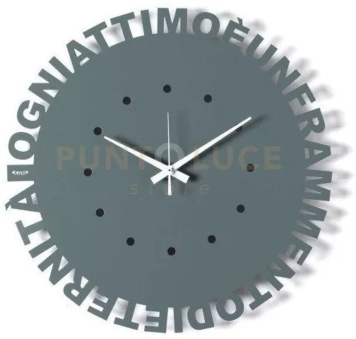 Orologio da parete minimal wordshow petrolio