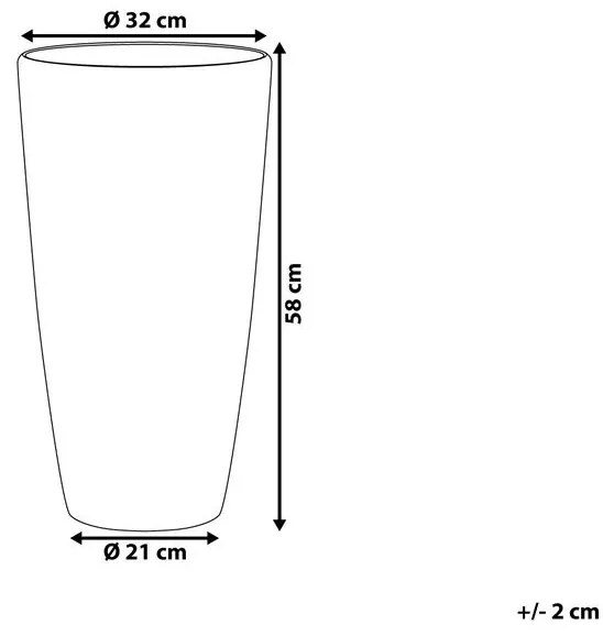 Vaso di fiori bianco ⌀32 cm TSERIA Beliani