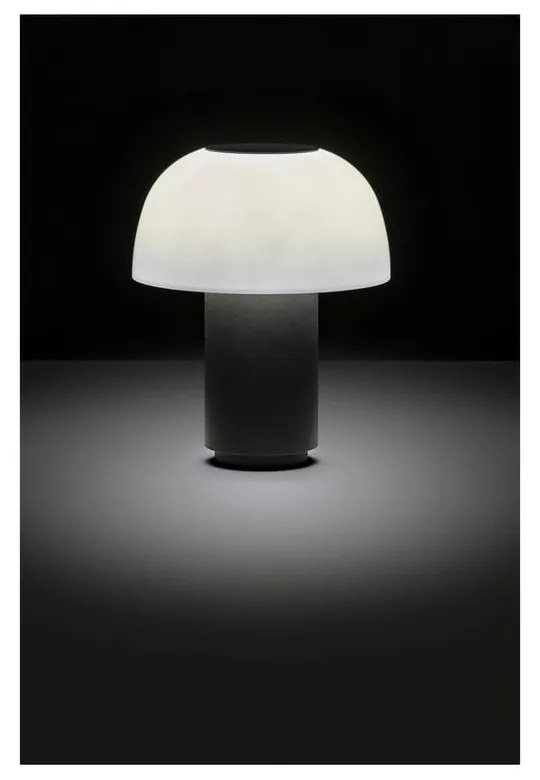 Lampada da tavolo dimmerabile a LED in alluminio nero (altezza 22 cm) Harvest - Zone