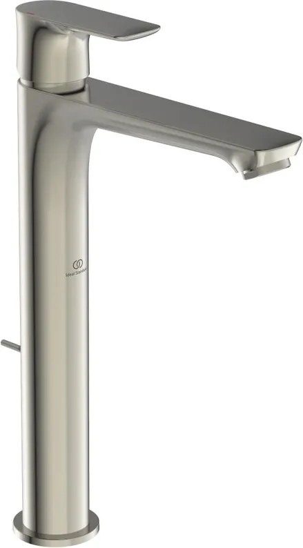 Rubinetto per lavabo getto laminare cristallino Concept Air cromo spazzolato satinato IDEAL STANDARD H 29.6 cm