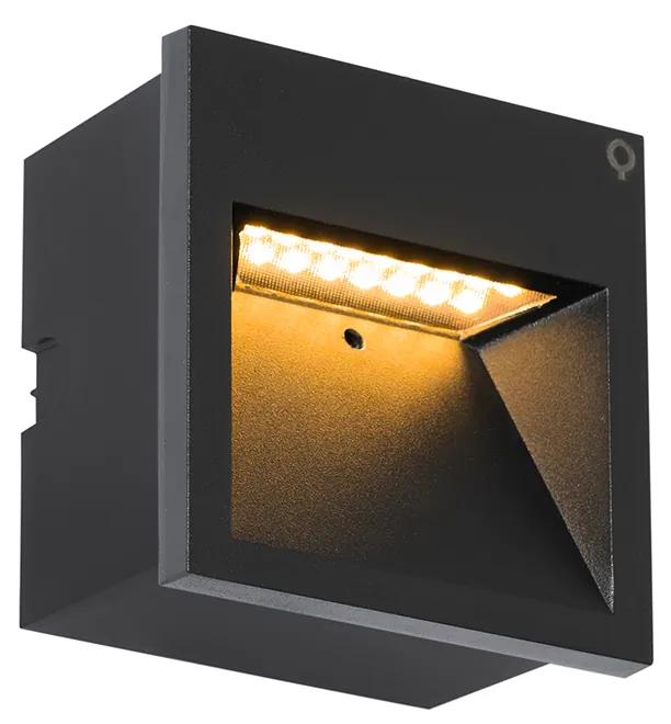 Lampada da parete moderna nera con LED - Gem 2