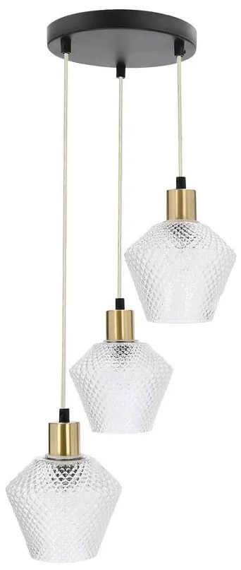 Lampadario a sospensione con filo GRENIKO 3xE14/40W/230V