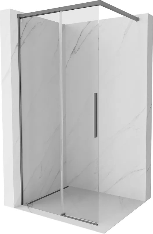 Mexen Rox parete doccia Walk-in 120 x 200 cm, trasparente 8 mm, canna di fucile - 8C2-120-003-95-00