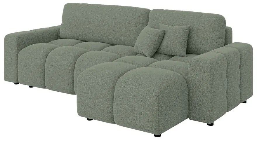 Divano angolare verde chiaro allungabile (con composizione variabile) Luki – Ropez