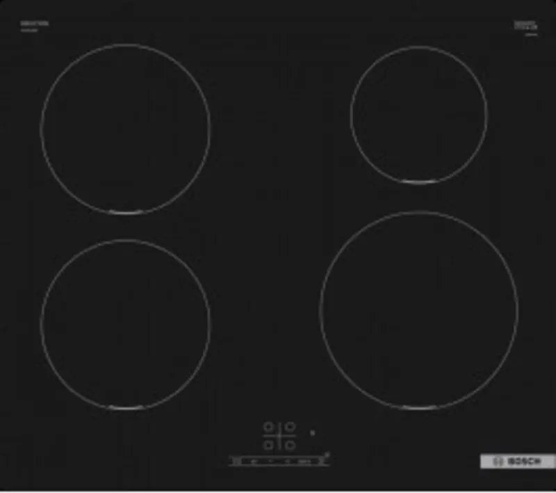 Bosch - Serie 4 PUE611BB5D. Colore del prodotto: Nero, Posizionamento dell'apparecchio: Da incasso, Dimensione della larghezza del piano cottura: