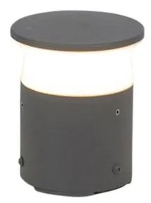 Lampada da esterno moderna grigio scuro 12 cm incl. LED - Bar