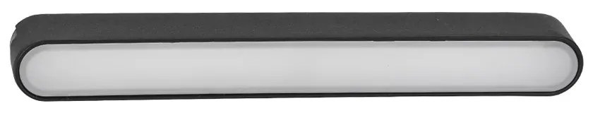 Base Di Illuminazione Binario Moderno Basic Alluminio Nero Luce Calda 12W