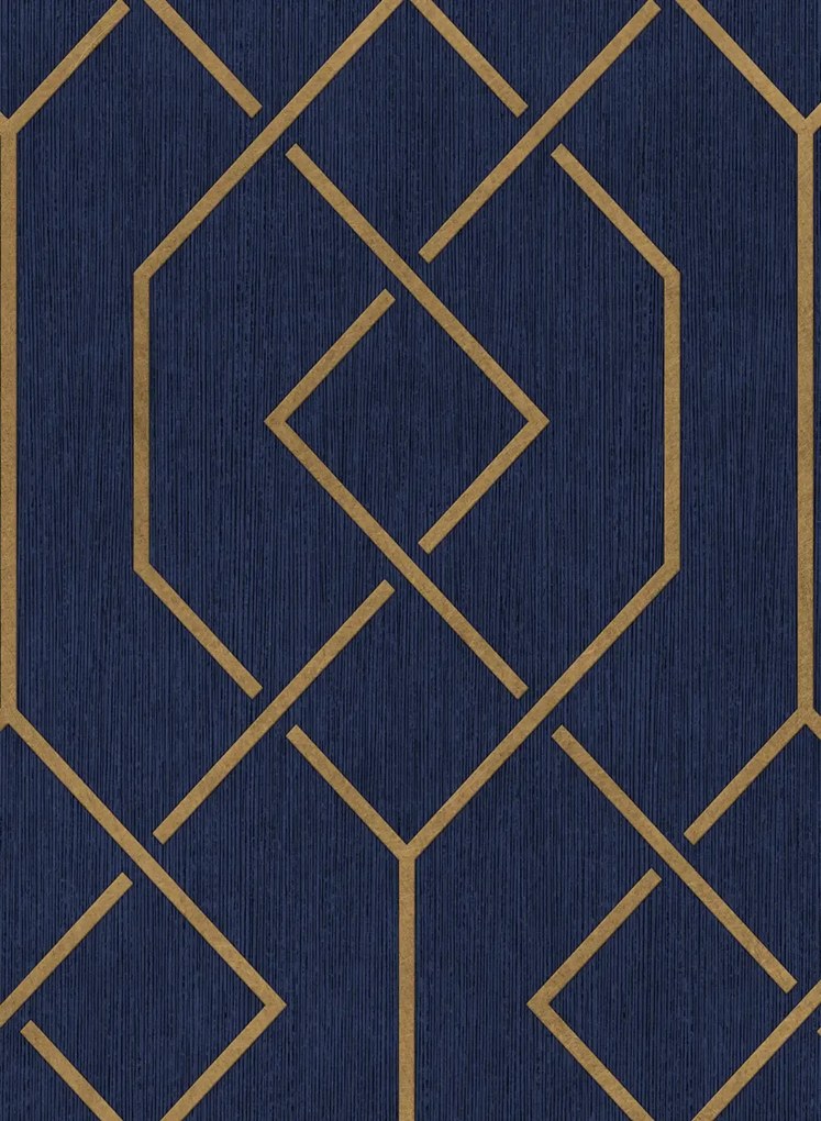 Coordonne Tapete Trellis - Ultramarine