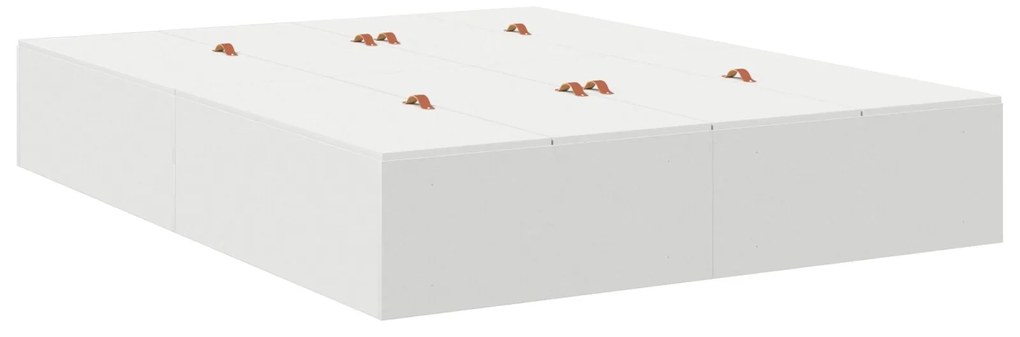 Struttura letto bianca mdf 140 x 200 cm