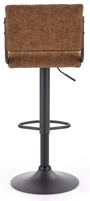 Sgabello 109x46 cm nero/marrone