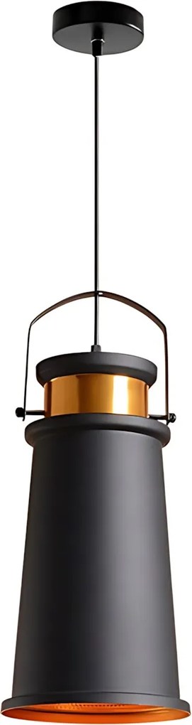 Lampada da soffitto ASTI A Nero/Oro