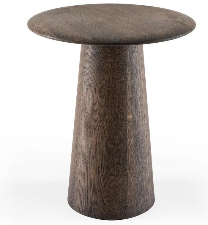 Tavolino rotondo in rovere massiccio ø 40 cm Mushroom – Gazzda