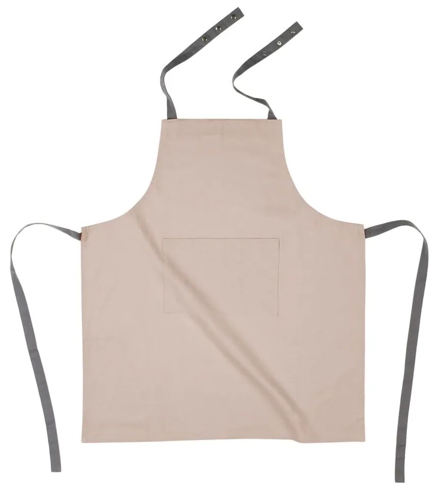 Grembiule da cucina in cotone beige - Tiseco Home Studio