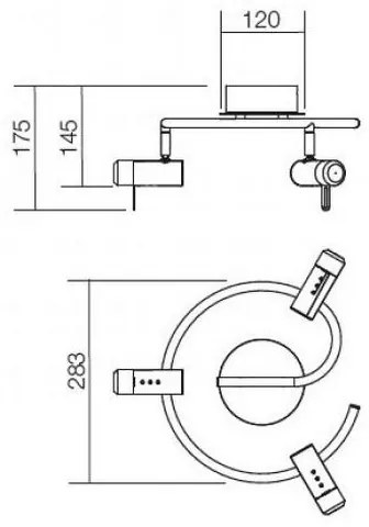 Redo 04-331 - Faretto LED SLIM 3xLED/4W/230V cromo lucido