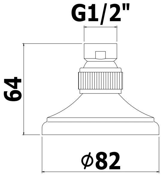 Paffoni zsof010 soffione doccia 82 mm tondo stampato in metallo cromo