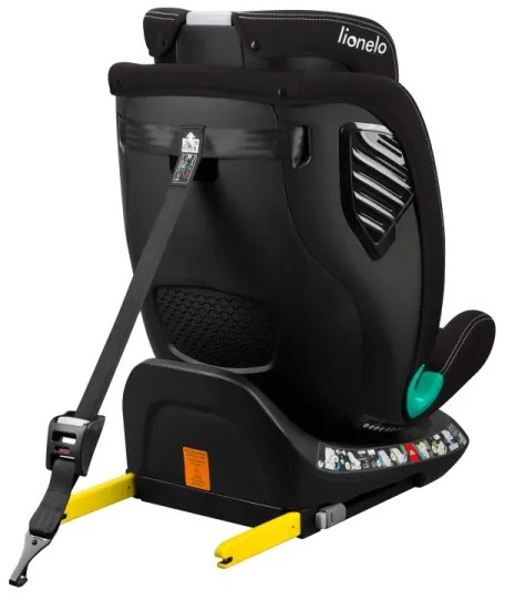 Lionelo-Seggiolino auto girevole con base BASTIAAN ONE i-Size 40-150 cm Nero Carbonio