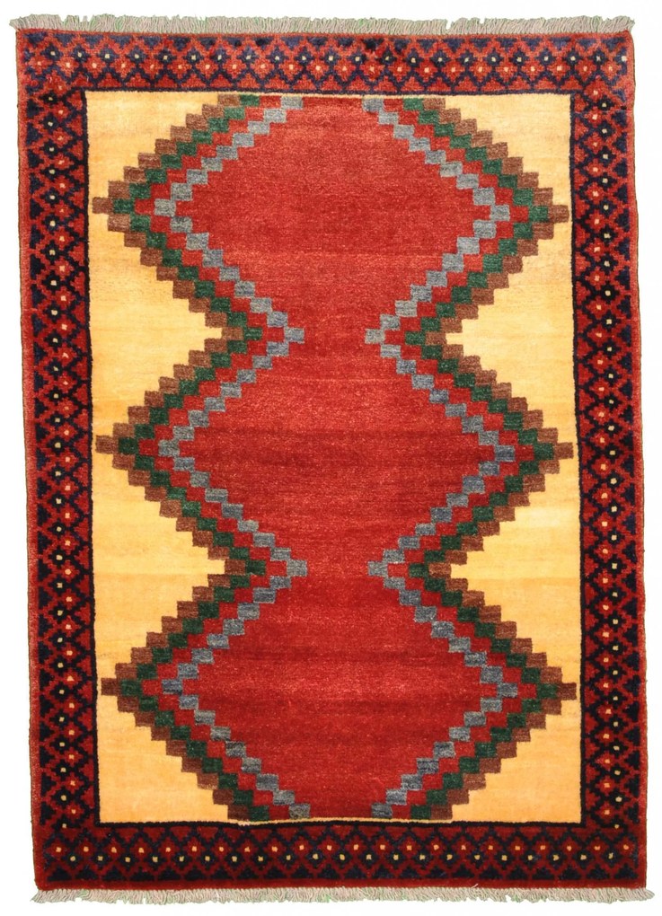 Gabbeh Tappeto persiano 150x110 Rosso (Iran) Annodato A Mano