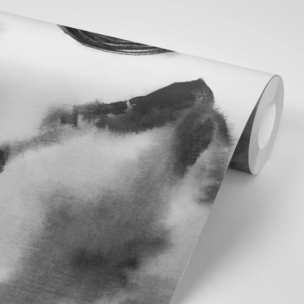 Carta da parati autoadesiva – Pittura giapponese in bianco e nero