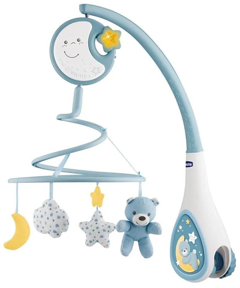 Chicco - Lettino mobile con melodia 3in1 NEXT2DREAMS 3xAA blu