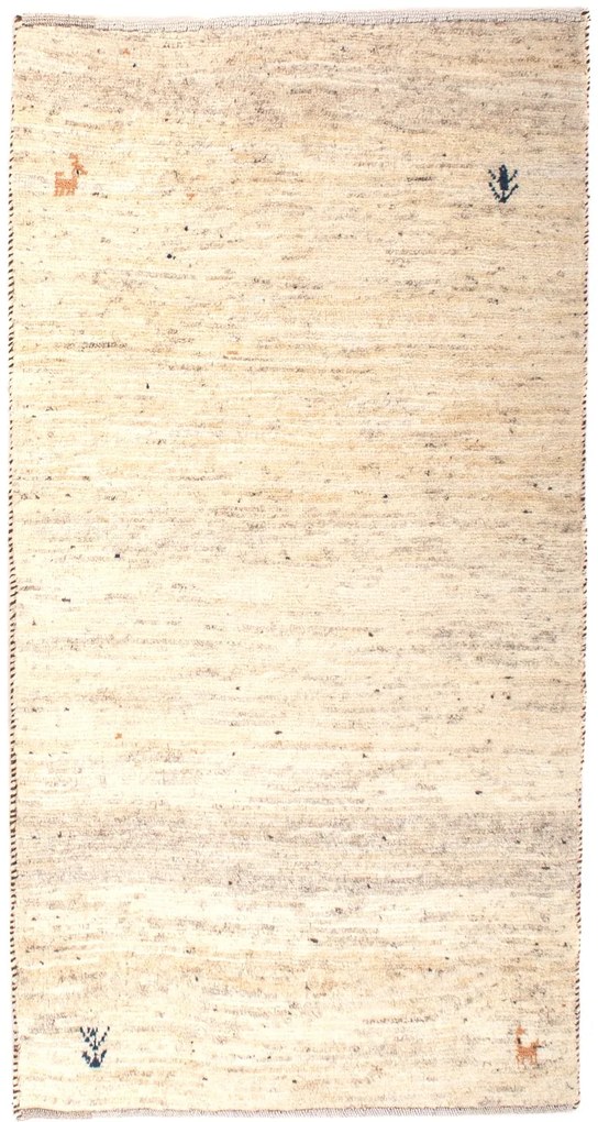 Gabbeh Tappeto 70 x 130 Beige (Iran) Annodato A Mano