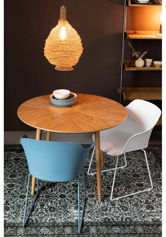 Tavolo da pranzo rotondo con piano in rovere ø 100 cm Fabio - White Label