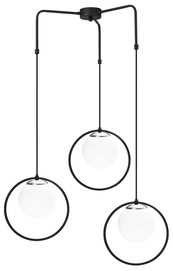 Apparecchio a sospensione in metallo nero Opviq luci Nazarios - Opviq lights